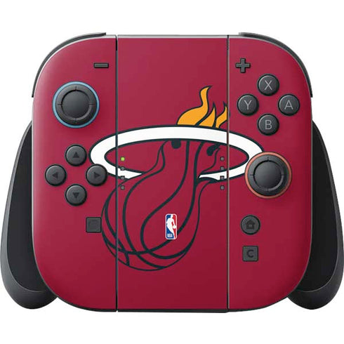 NBA Miami Heat Large Logo Nintendo Switch 2 (2025) Joy-Con Controller Skin