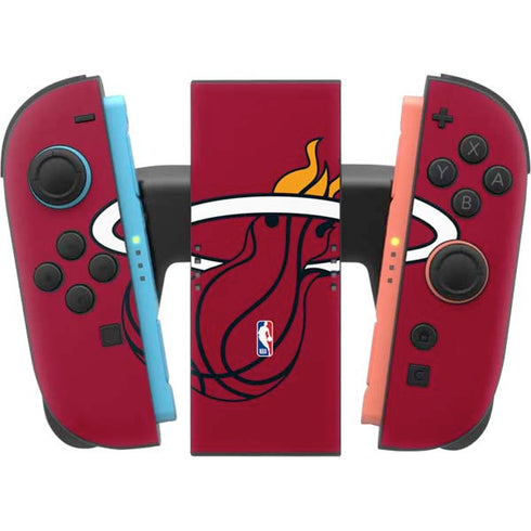 NBA Miami Heat Large Logo Nintendo Switch 2 (2025) Joy-Con Controller Skin