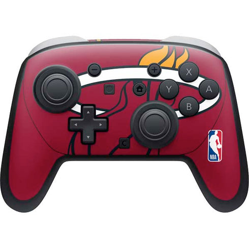 NBA Miami Heat Large Logo Nintendo Switch 2 (2025) Pro Controller Skin