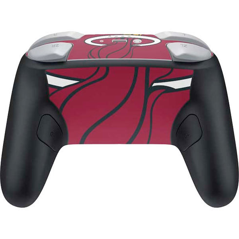 NBA Miami Heat Large Logo Nintendo Switch 2 (2025) Pro Controller Skin