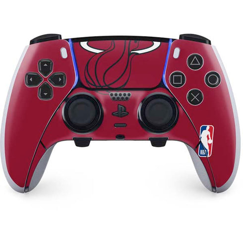 NBA Miami Heat Large Logo PS5 DualSense Edge Pro Controller Skin