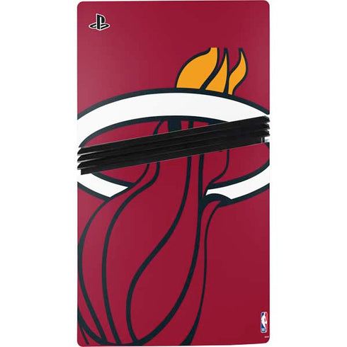 NBA Miami Heat Large Logo PS5 Pro Disk Console Skin
