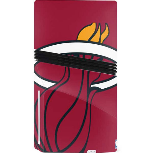 NBA Miami Heat Large Logo PS5 Pro Disk Console Skin