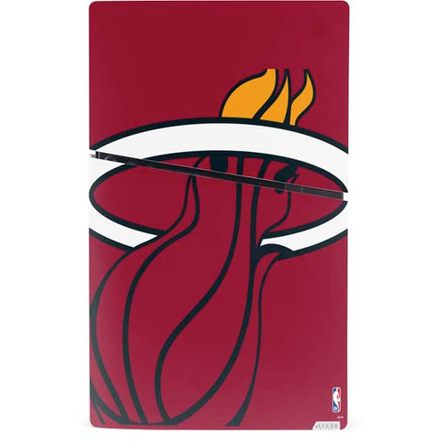 NBA Miami Heat Large Logo PS5 Slim Digital Edition Console Skin