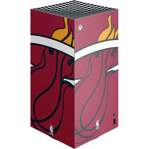 NBA Miami Heat Large Logo XBox Series X Digital Edition Console Skin