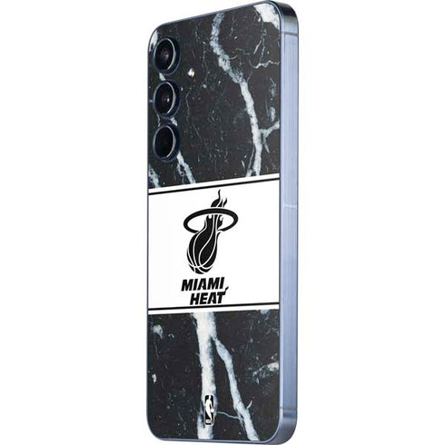 NBA Miami Heat Marble Galaxy A35 5G Skin