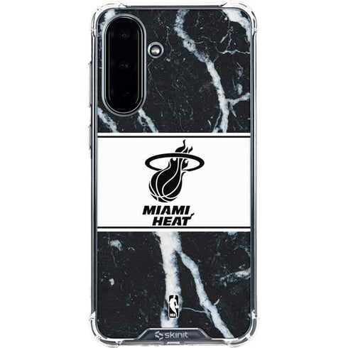 NBA Miami Heat Marble Galaxy A36 5G Clear Case