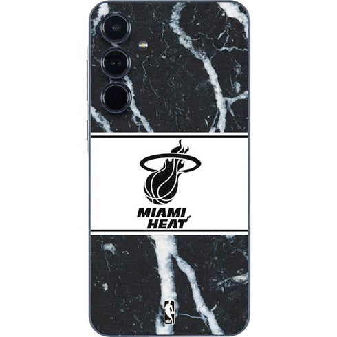 NBA Miami Heat Marble Galaxy A55 5G Skin