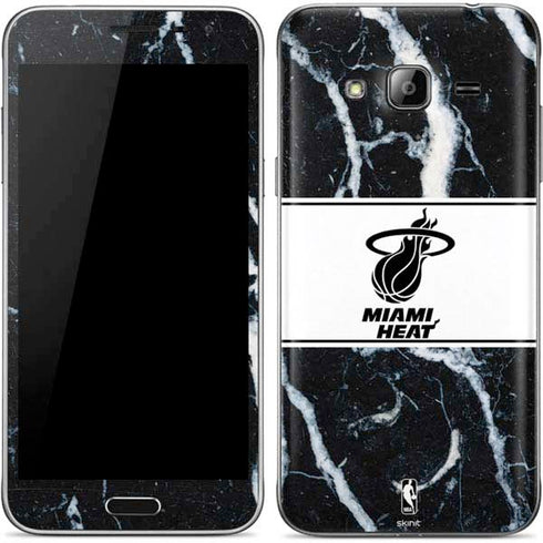 NBA Miami Heat Marble Galaxy J3 Skin