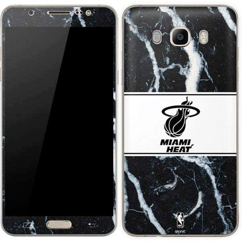 NBA Miami Heat Marble Galaxy J7 Skin