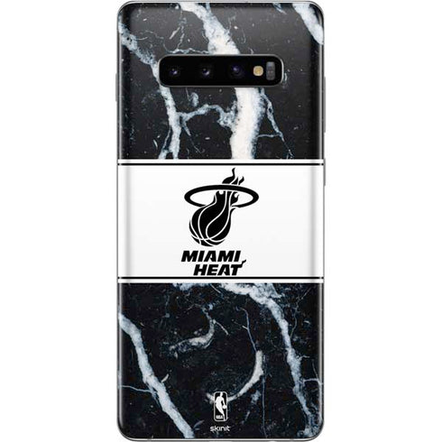 NBA Miami Heat Marble Galaxy S10 Plus Skin
