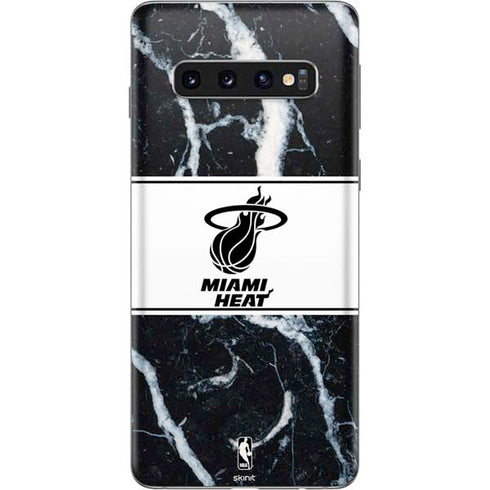 NBA Miami Heat Marble Galaxy S10 Skin