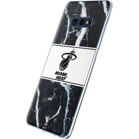 NBA Miami Heat Marble Galaxy S10e Skin