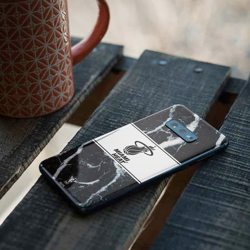 NBA Miami Heat Marble Galaxy S10e Skin