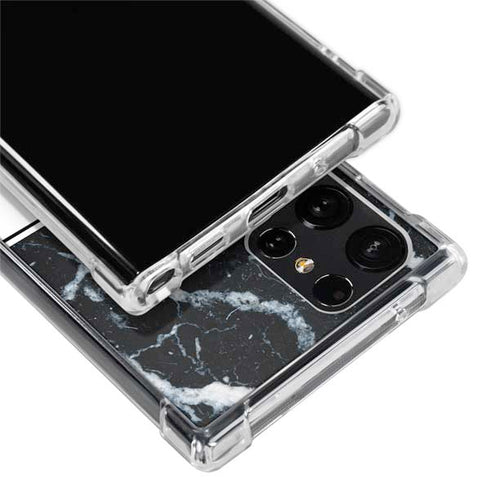 NBA Miami Heat Marble Galaxy S22 Ultra Clear Case