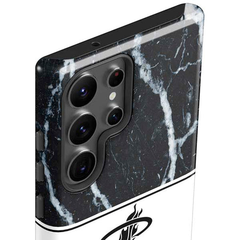 NBA Miami Heat Marble Galaxy S23 Ultra Pro Case