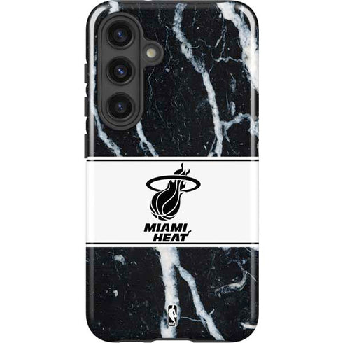 NBA Miami Heat Marble Galaxy S25 Impact Case