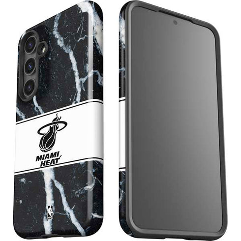 NBA Miami Heat Marble Galaxy S25 Impact Case