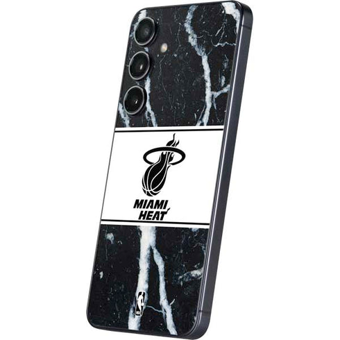 NBA Miami Heat Marble Galaxy S25 Plus Skin