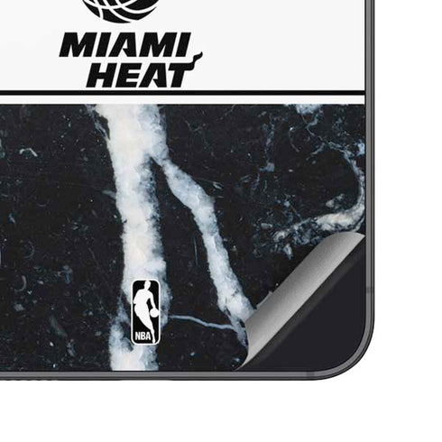 NBA Miami Heat Marble Galaxy S25 Plus Skin