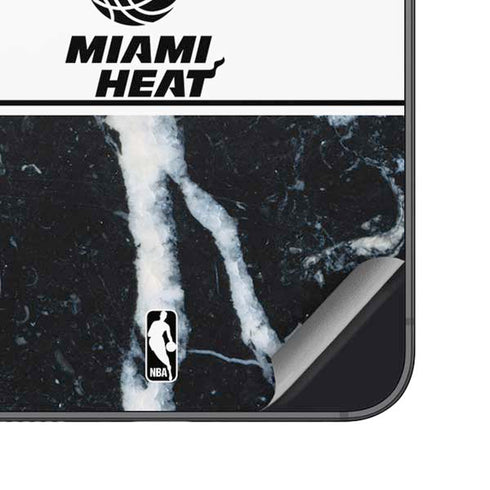 NBA Miami Heat Marble Galaxy S24 Skin