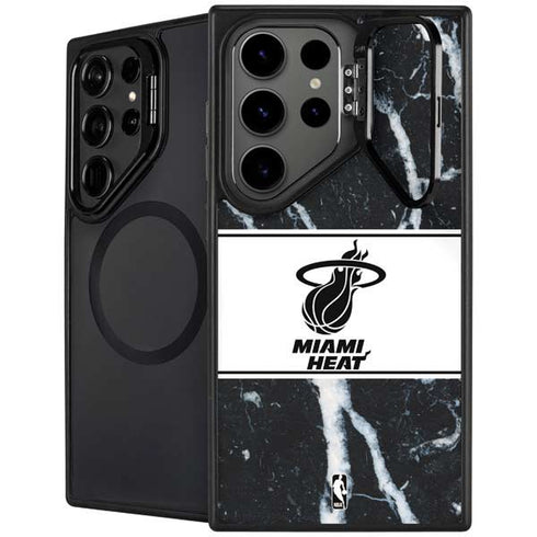 NBA Miami Heat Marble Galaxy S24 Ultra Kickstand Case