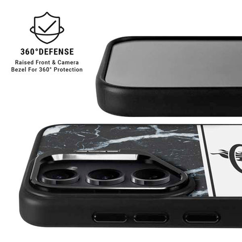 NBA Miami Heat Marble Galaxy S25 Ultra Kickstand Case