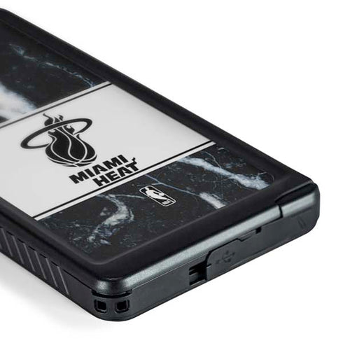 NBA Miami Heat Marble Galaxy S24 Ultra Waterproof Case