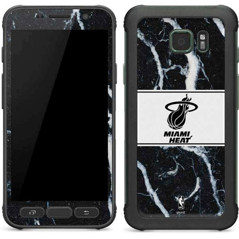 NBA Miami Heat Marble Galaxy S7 Active Skin