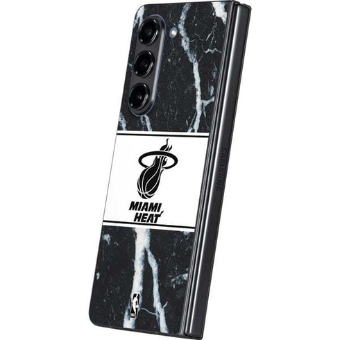 NBA Miami Heat Marble Galaxy Z Fold5 5G Skin