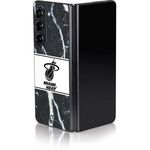 NBA Miami Heat Marble Galaxy Z Fold5 5G Skin