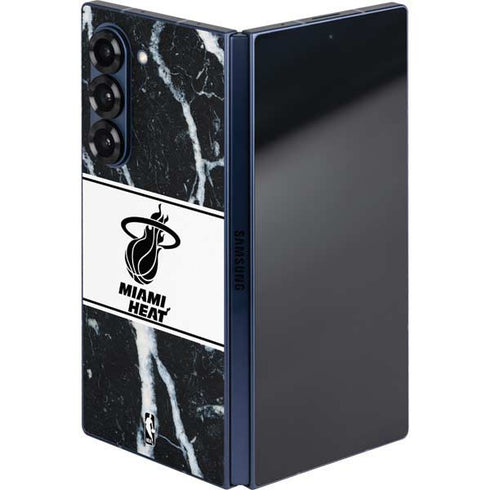 NBA Miami Heat Marble Galaxy Z Fold6 Skin
