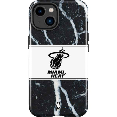 NBA Miami Heat Marble iPhone 15 Impact Case