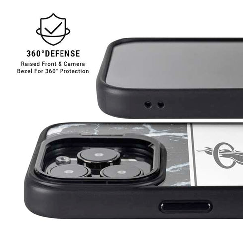 NBA Miami Heat Marble iPhone 15 Pro Max Kickstand Case