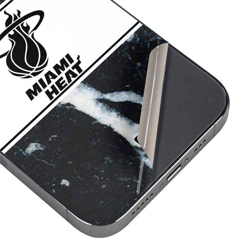 NBA Miami Heat Marble iPhone 15 Pro Max Skin