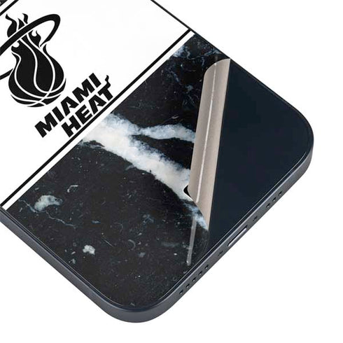 NBA Miami Heat Marble iPhone 15 Skin
