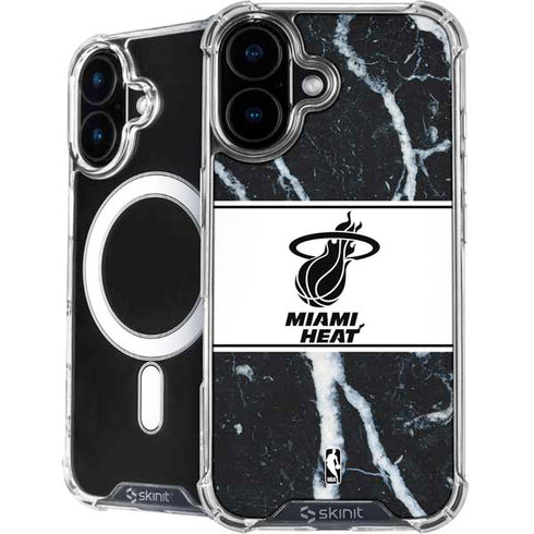 NBA Miami Heat Marble iPhone 16 Plus MagSafe Case
