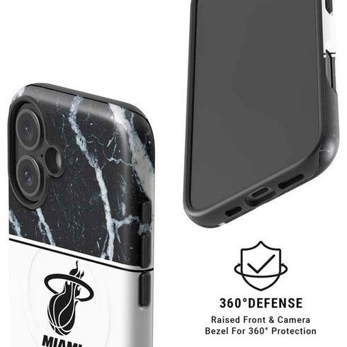 NBA Miami Heat Marble iPhone 16 Plus Magsafe Impact Case