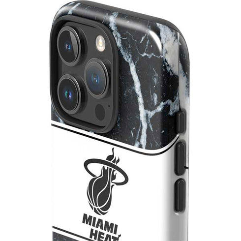 NBA Miami Heat Marble iPhone 16 Pro Impact Case