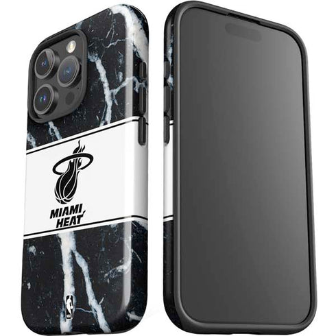 NBA Miami Heat Marble iPhone 16 Pro Max Impact Case