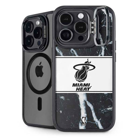 NBA Miami Heat Marble iPhone 16 Pro Max Kickstand Case