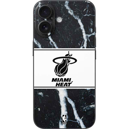 NBA Miami Heat Marble iPhone 16 Skin