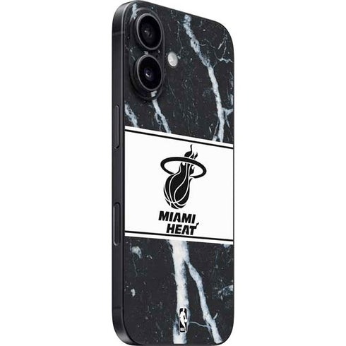 NBA Miami Heat Marble iPhone 16 Skin