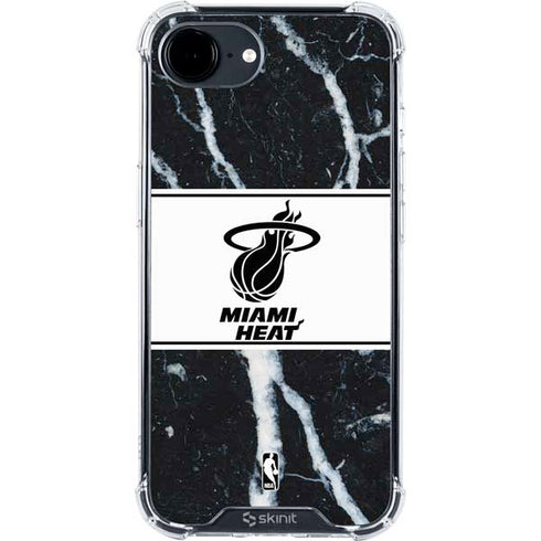 NBA Miami Heat Marble iPhone 16e Clear Case