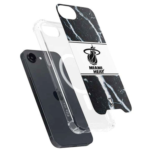 NBA Miami Heat Marble iPhone 16e MagSafe Case