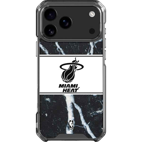 NBA Miami Heat Marble iPhone 18 Pro Max Clear Case