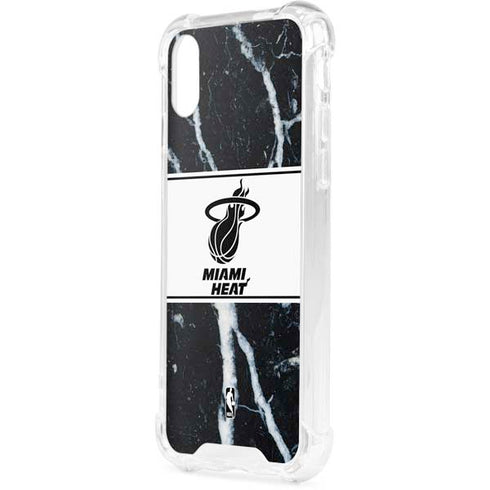 NBA Miami Heat Marble iPhone XS Clear Case