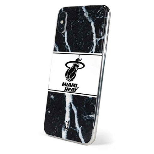 NBA Miami Heat Marble iPhone XS Skin