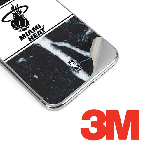 NBA Miami Heat Marble iPhone XS Skin