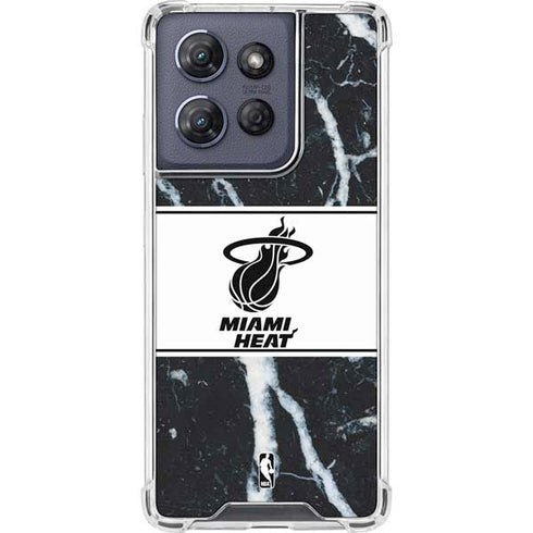NBA Miami Heat Marble Moto G Play 5G (2025) Clear Case